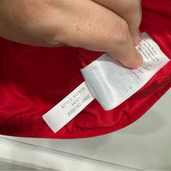 J. Crew Factory Puffer Vest wSnap Pockets Red Small - Picture 8 of 9